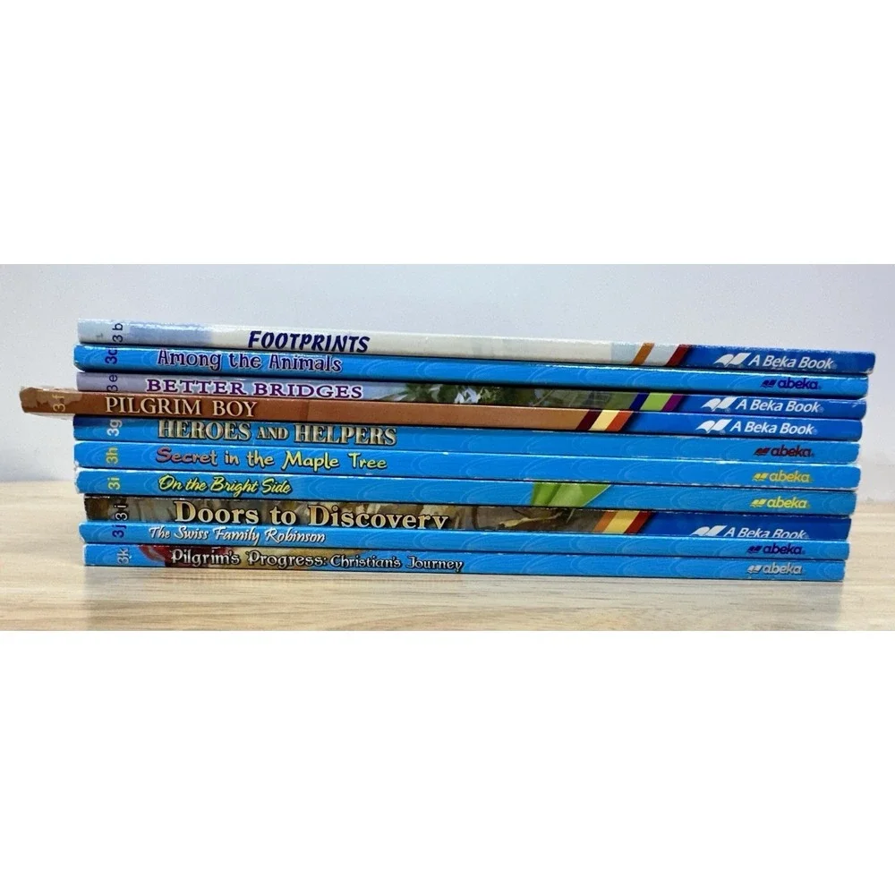 Abeka 3rd Grade Reading Set 10 Readers, pilgrims progress, Maple, Heroes